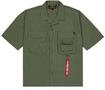 Print-Shirt ALPHA INDUSTRIES "Aloha Safari Shirt", Herren, Gr. S, gr&uuml;n (schwarz