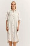 bugatti Hemdblusenkleid aus Leinen-Mix