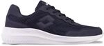 Sneaker LOTTO, Herren, Gr. 47, blau (navy, wei&szlig;), Kunstfaser, Synthetik, unifarben,