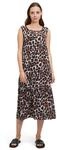 Betty&Co Sommerkleid "Damen im Leo-Look" Ohne Tasche Druck