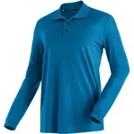 Langarm-Poloshirt MAIER SPORTS "Ulrich L/S", Herren, Gr. 3XL, blau...