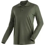 Langarm-Poloshirt MAIER SPORTS "Ulrich L/S", Herren, Gr. 3XL, gr&uuml;n...