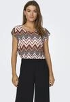 ONLY Shirtbluse "ONLVIC S/S AOP TOP NOOS PTM" mit Allover Druck