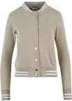 URBAN CLASSICS Anorak "Urban Classics Damen Ladies College Sweat Jacket" 1 Stk. tlg.