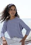 Vivance 3/4-Arm-Shirt "mit modischer Streifenstruktur" aus luftiger