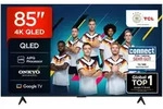 TCL QLED-Fernseher "85T69CX1", Energieeffizienz: F (A-G), schwarz, 85 &Prime;, Fernseher