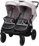 Fillikid Zwillingsbuggy "Duette, grau" 22 kg auch als Geschwisterwagen verwendbar;