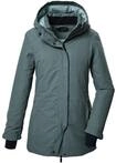 Parka KILLTEC "KOW 93 WMN PKR", Damen, Gr. 38, blau (graublau), Obermaterial: 100%