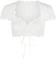 Dirndlbluse NINA VON C. "Dirndlbluse kurzarm Nina", Damen, Gr. 36, wei&szlig;,