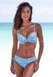 B&uuml;gel-Bikini-Top VENICE BEACH "Peony", Damen, Gr. 42, Cup D, blau,