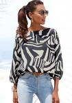 LASCANA Schlupfbluse mit Animalprint, Damenbluse, modisch