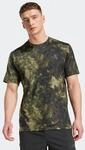 adidas Performance T-Shirt "TRAIN ESSENTIALS SEASONAL ALLOVER-PRINT" sportlicher