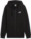 Sweatjacke PUMA "Essentials No. 1 Logo Kapuzenjacke Herren", Herren, Gr. S, schwarz,