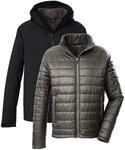 3-in-1-Funktionsjacke KILLTEC "KOW 95 MN JCKT", Herren, Gr. L, schwarz, Obermaterial: