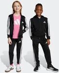 Trainingsanzug ADIDAS SPORTSWEAR "ESSENTIALS KIDS", Jungen, Gr. 128, schwarz-wei&szlig;