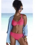 B&uuml;gel-Bikini-Top LASCANA "Italy", Damen, Gr. 44, Cup E, orange (koralle),