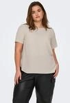 ONLY CARMAKOMA Shirtbluse "CARVICA SS TOP WVN NOOS" Materialmix, regular fit