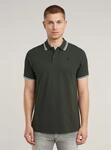 Poloshirt G-STAR "Dunda Slim Stripe Poloshirt", Herren, Gr. XS, gr&uuml;n (asfalt),