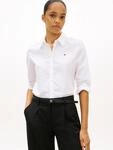 Hemdbluse TOMMY HILFIGER "STRETCH REGULAR LS SHIRT", Damen, Gr. 34, wei&szlig; (th optic