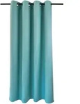 Vorhang HEINE HOME Gr. 2, blau (t&uuml;rkis), B:140cm H:175cm, Polyester, Gardinen