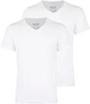 T-Shirt BLEND, Herren, Gr. L, wei&szlig;, Single Jersey, Obermaterial: 95% Baumwolle, 5%