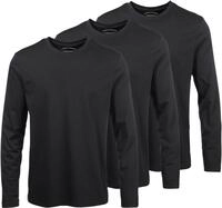 Mans World Langarmshirt "neue Farbe " 3er-Pack, Langarm, unifarben, aus...