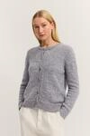 bugatti Cardigan "Weich & warm" mit Rundhals & Knopfleiste