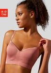Sport-BH LASCANA ACTIVE, Damen, Gr. 85, Cup C, rosa (vintage, rose), Microtouch,