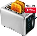 Hanseatic Toaster "HT9007BD, mit Br&ouml;tchenaufsatz" 2 kurze Schlitze 900 W inkl. 3