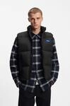 Steppweste HUGO "Bodolino", Herren, Gr. L, schwarz001, Web, Obermaterial: 100%