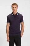 BOSS GREEN Poloshirt "Paddy" atmungsaktive Piqu&eacute;-Webstruktur, Flachstrickkragen,