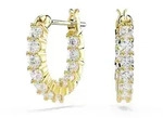 Paar Creolen SWAROVSKI "Schmuck Geschenk Matrix Tennis Vittore Ohrringe", gelb