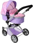 Kombi-Puppenwagen CHIC2000 "Mika", lila (herzchen lila), Puppenwagen, KinderB:41cm