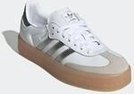 Sneaker ADIDAS ORIGINALS "SAMBA", Damen, Gr. 37, cloud wei&szlig;, silber metallic, gum 3,