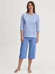 CALIDA Capri-Pyjama "Lovely Nights" 2 tlg. Rundhalsausschnitt, Baumwolle,