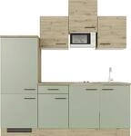 Flex-Well K&uuml;chenzeile "Cara" mit E-Ger&auml;ten, Gesamtbreite 210 cm, in weiten Farben