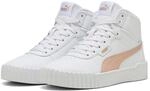 Sneaker PUMA "CARINA 3.0 MID", Damen, Gr. 37, wei&szlig; (puma wei&szlig;, rose quartz, puma