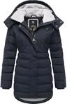 Ragwear Kurzmantel "Ashanta" Wasserdichter Winterparka mit gef&uuml;tterter Kapuze