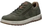 Sneaker RIEKER, Herren, Gr. 41, gr&uuml;n (khaki, braun), Lederimitat, unifarben mit