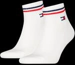 Tommy Hilfiger Kurzsocken "TH UNI TJ QUARTER 2P ICONIC" 2 Paar, Half-Terry-Sohle f&uuml;r
