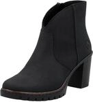 Rieker Ankleboots Stiefelette, Plateauboots, Blockabsatz, in eleganter Optik
