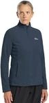 Fleecejacke JACK WOLFSKIN "TAUNUS FZ W", Damen, Gr. XS, blau (midnightsky),