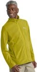 Fleecejacke JACK WOLFSKIN "TAUNUS FZ M", Herren, Gr. S (48), chartreuse,