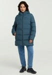 Jack Wolfskin Daunenjacke "FROZEN PALACE LONG JKT W RDS" mit Kapuze