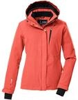 Skijacke KILLTEC "KSW 25 WMN SKI JCKT", Damen, Gr. 38, rot (coral), Obermaterial: