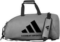 Sporttasche ADIDAS PERFORMANCE "2in1 Bag PU" Gr. L, grau (grau, schwarz), Taschen,