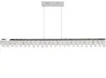 N&Auml;VE LED Pendelleuchte "Diamonds", grau (chromfarben), 1, H: 80cm, 1 Stk.,...