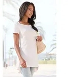 T-Shirt LASCANA, Damen, Gr. 40/42, rosa, Jersey, Obermaterial: 100% Viskose,