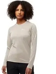 Langarmshirt JACK WOLFSKIN "VONNAN LS T W", Damen, Gr. XS, beige (palesand),