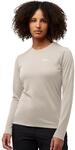 Langarmshirt JACK WOLFSKIN "VONNAN LS T W", Damen, Gr. XS, beige (palesand),